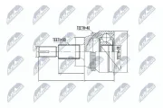 Gelenksatz, Antriebswelle radseitig Vorderachse NTY NPZ-TY-077