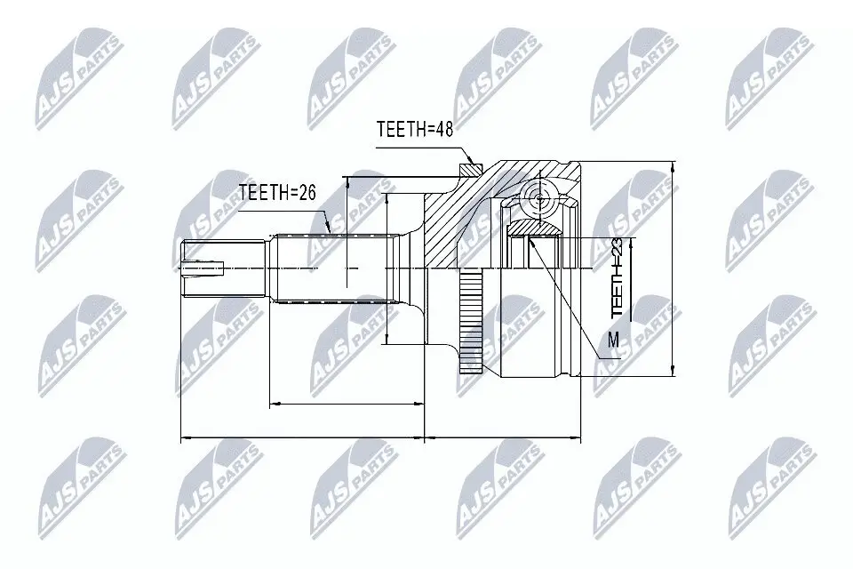 Gelenksatz, Antriebswelle NTY NPZ-TY-082