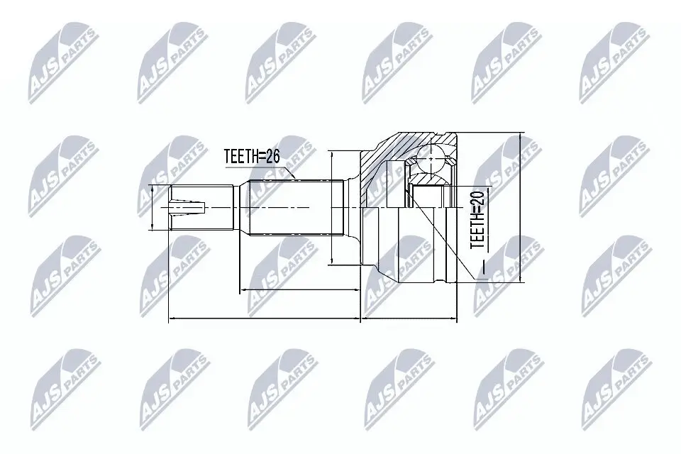 Gelenksatz, Antriebswelle NTY NPZ-TY-087