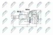 Gelenksatz, Antriebswelle NTY NPZ-TY-089