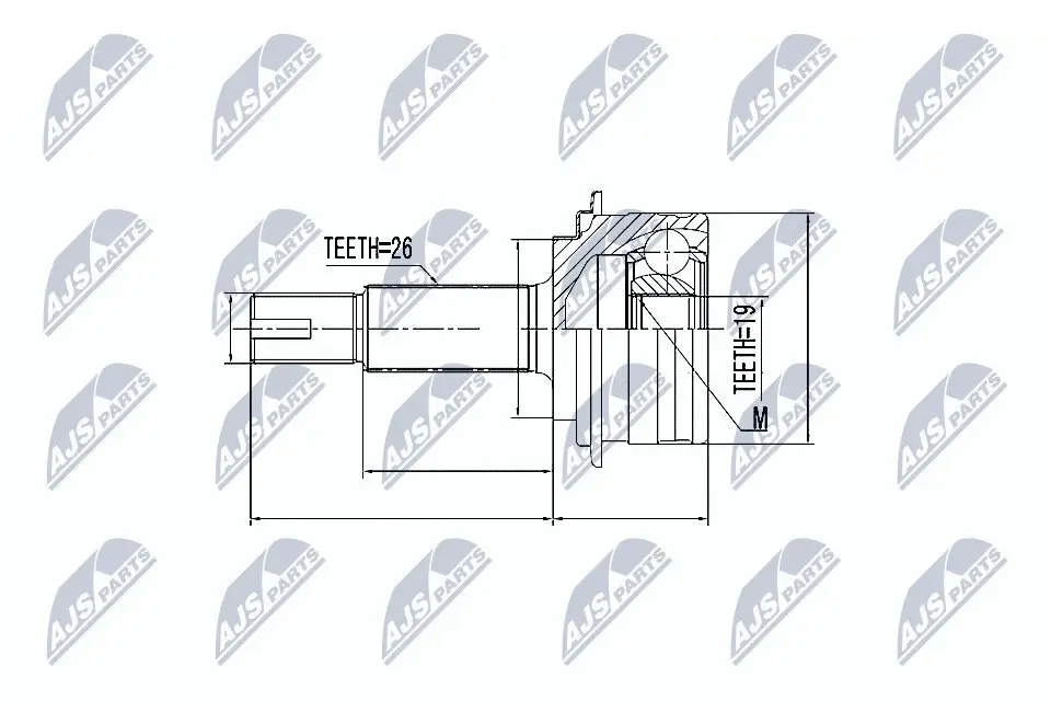 Gelenksatz, Antriebswelle NTY NPZ-TY-090 Bild Gelenksatz, Antriebswelle NTY NPZ-TY-090