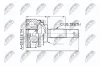 Gelenksatz, Antriebswelle radseitig NTY NPZ-TY-092 Bild Gelenksatz, Antriebswelle radseitig NTY NPZ-TY-092