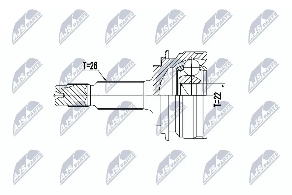 Gelenksatz, Antriebswelle NTY NPZ-TY-101 Bild Gelenksatz, Antriebswelle NTY NPZ-TY-101