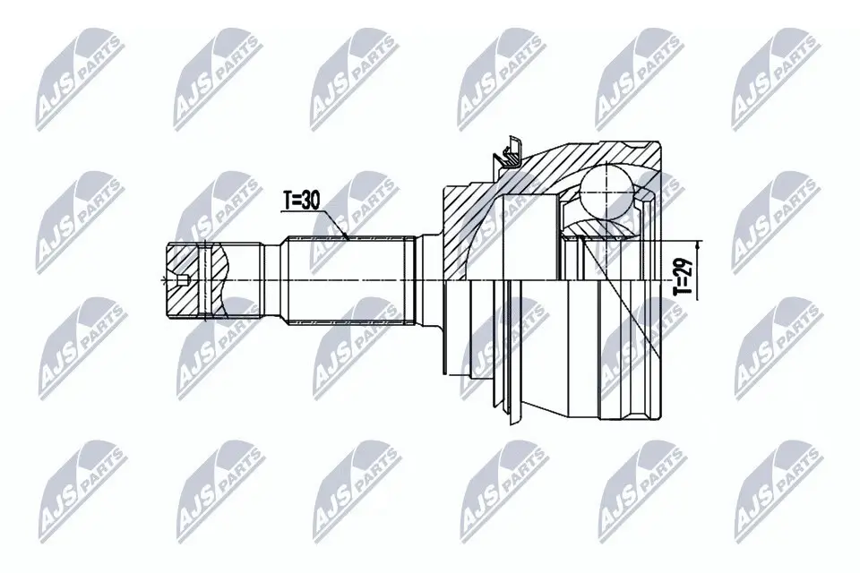 Gelenksatz, Antriebswelle radseitig NTY NPZ-TY-102