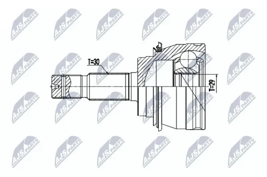 Gelenksatz, Antriebswelle radseitig NTY NPZ-TY-102 Bild Gelenksatz, Antriebswelle radseitig NTY NPZ-TY-102