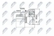 Gelenksatz, Antriebswelle NTY NPZ-VV-017