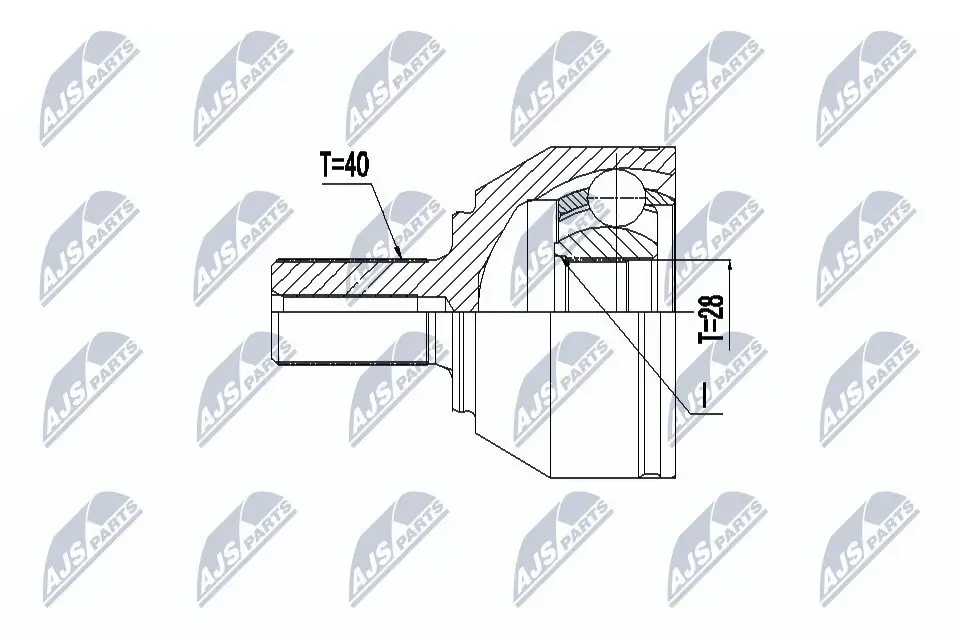 Gelenksatz, Antriebswelle NTY NPZ-VV-024