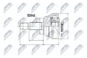 Gelenksatz, Antriebswelle Vorderachse radseitig NTY NPZ-VW-013
