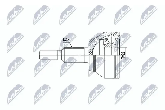Gelenksatz, Antriebswelle radseitig Vorderachse NTY NPZ-VW-042 Bild Gelenksatz, Antriebswelle radseitig Vorderachse NTY NPZ-VW-042