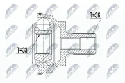 Gelenksatz, Antriebswelle NTY NPZ-VW-043