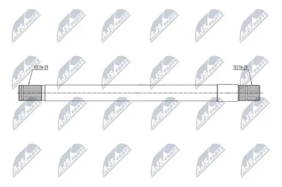 Zwischenwelle Vorderachse rechts NTY NWP-CH-001 Bild Zwischenwelle Vorderachse rechts NTY NWP-CH-001