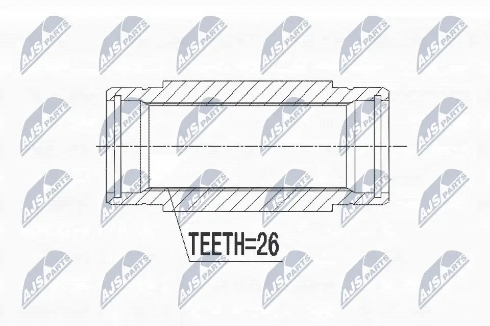 Gelenksatz, Antriebswelle Vorderachse NTY NWP-CT-001