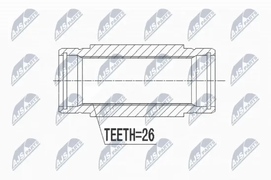 Gelenksatz, Antriebswelle NTY NWP-CT-001 Bild Gelenksatz, Antriebswelle NTY NWP-CT-001