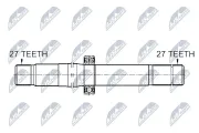 Antriebswelle NTY NWP-ME-003