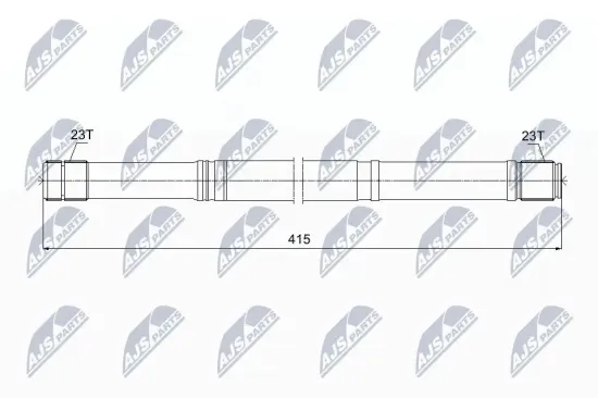 Gelenkwelle, Achsantrieb NTY NWP-TY-012 Bild Gelenkwelle, Achsantrieb NTY NWP-TY-012