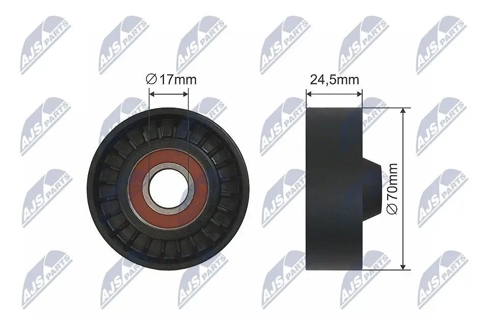 Umlenk-/Führungsrolle, Keilriemen NTY RNK-AR-012