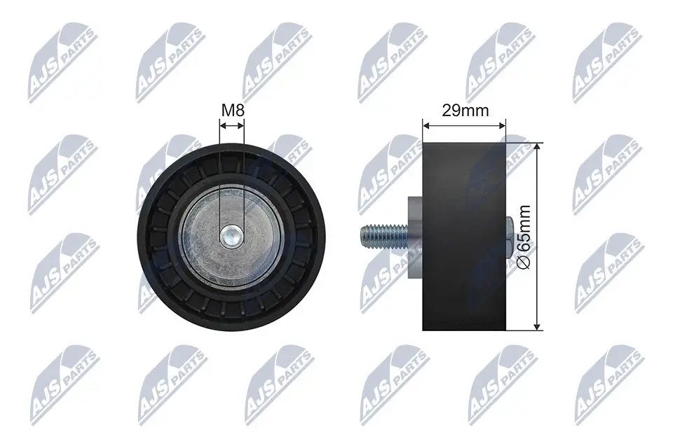 Umlenk-/Führungsrolle, Keilrippenriemen NTY RNK-AR-014