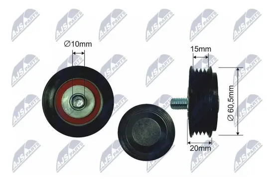 Spannrolle, Keilrippenriemen NTY RNK-AU-006 Bild Spannrolle, Keilrippenriemen NTY RNK-AU-006