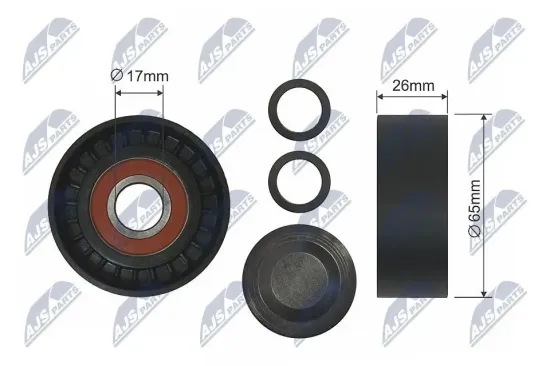 Umlenk-/Führungsrolle, Keilrippenriemen NTY RNK-AU-011 Bild Umlenk-/Führungsrolle, Keilrippenriemen NTY RNK-AU-011