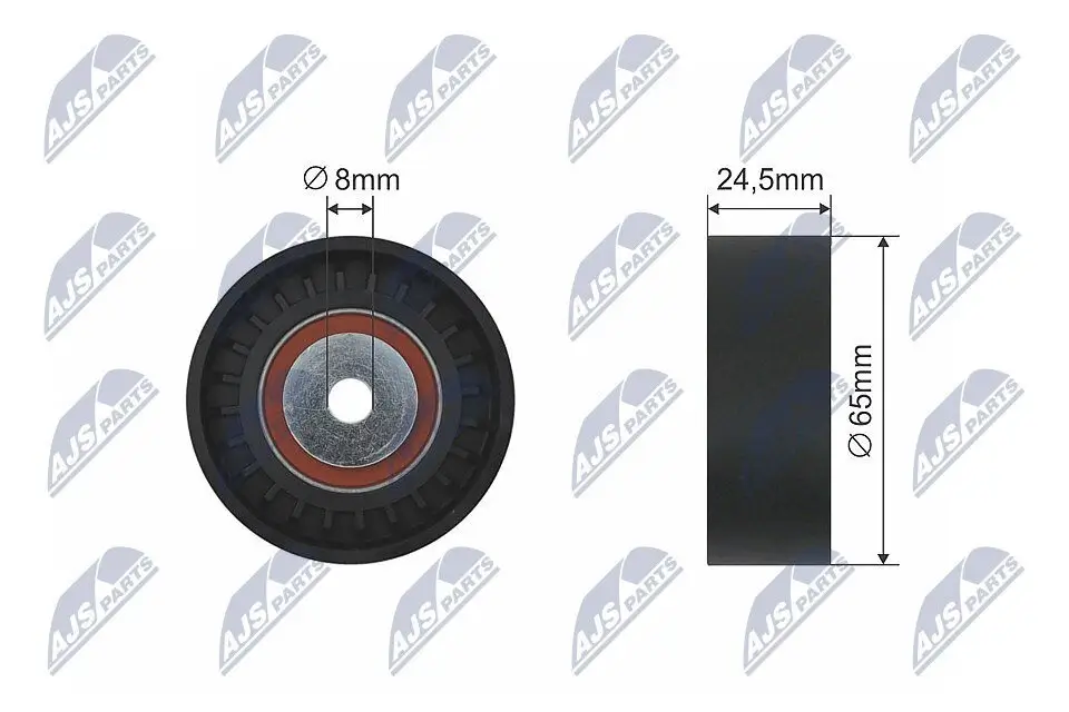 Umlenk-/Führungsrolle, Keilrippenriemen NTY RNK-AU-014