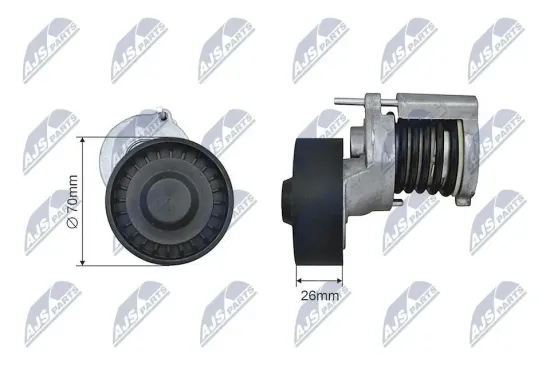 Spannrolle, Keilrippenriemen NTY RNK-AU-019 Bild Spannrolle, Keilrippenriemen NTY RNK-AU-019