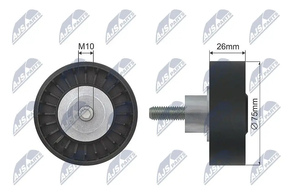 Umlenk-/Führungsrolle, Keilriemen NTY RNK-AU-034