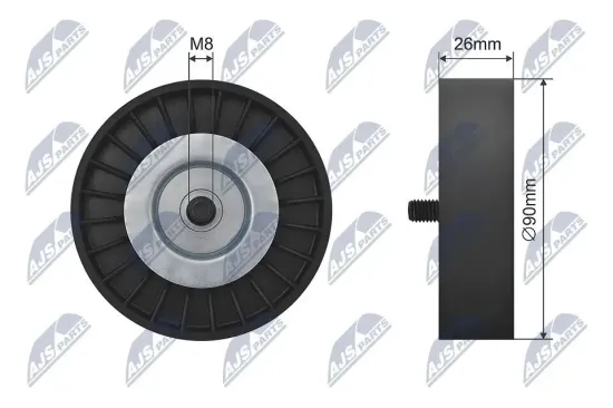 Umlenk-/Führungsrolle, Keilriemen NTY RNK-AU-035 Bild Umlenk-/Führungsrolle, Keilriemen NTY RNK-AU-035