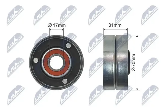 Umlenk-/Führungsrolle, Keilriemen NTY RNK-AU-040 Bild Umlenk-/Führungsrolle, Keilriemen NTY RNK-AU-040