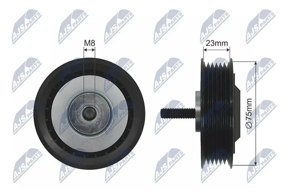 Umlenk-/Führungsrolle, Keilriemen NTY RNK-AU-042