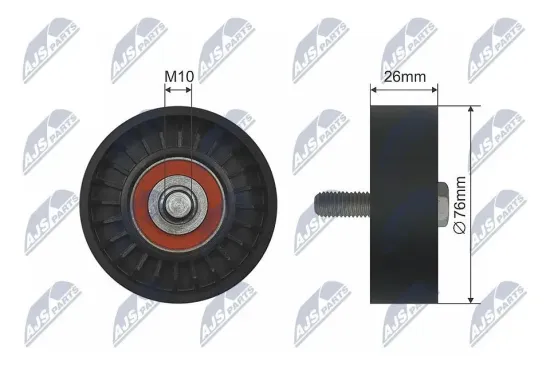 Umlenk-/Führungsrolle, Keilriemen NTY RNK-AU-046 Bild Umlenk-/Führungsrolle, Keilriemen NTY RNK-AU-046