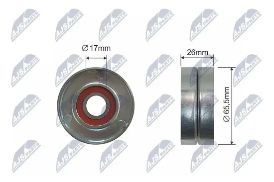 Umlenk-/Führungsrolle, Keilriemen NTY RNK-AU-049 Bild Umlenk-/Führungsrolle, Keilriemen NTY RNK-AU-049