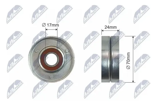 Umlenk-/Führungsrolle, Keilriemen NTY RNK-AU-051 Bild Umlenk-/Führungsrolle, Keilriemen NTY RNK-AU-051