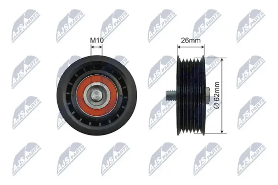 Spannrolle, Keilrippenriemen NTY RNK-AU-061 Bild Spannrolle, Keilrippenriemen NTY RNK-AU-061
