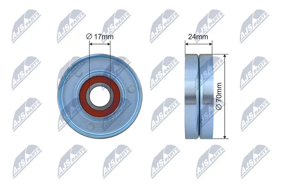 Umlenk-/Führungsrolle, Keilrippenriemen NTY RNK-AU-067