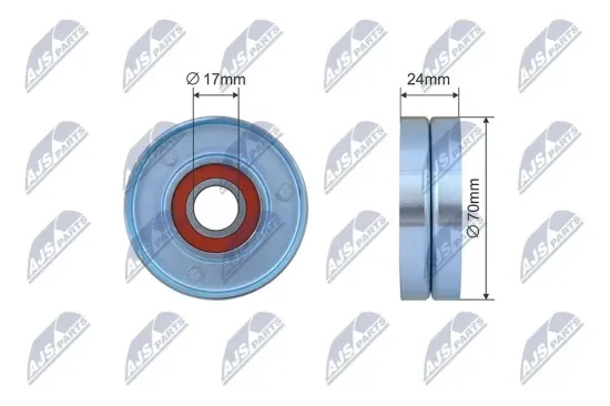 Spannrolle, Keilrippenriemen NTY RNK-AU-074 Bild Spannrolle, Keilrippenriemen NTY RNK-AU-074
