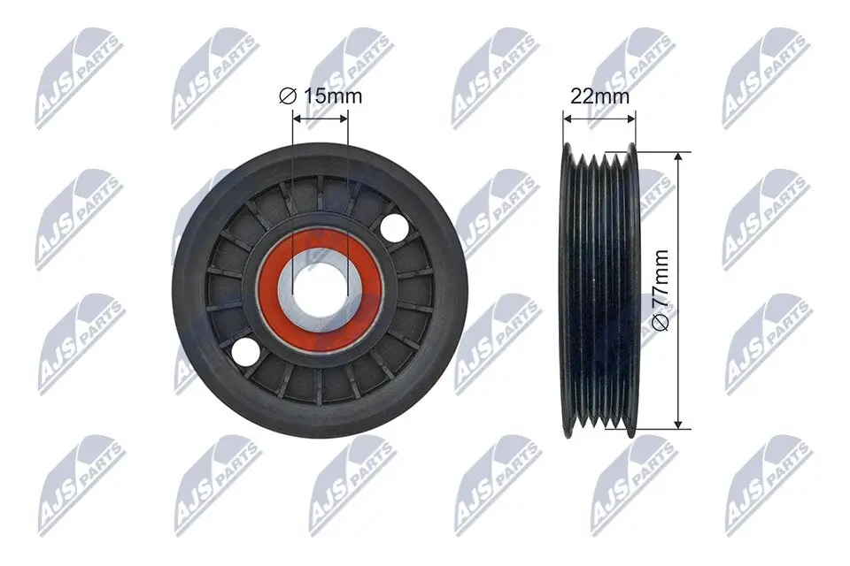 Spannrolle, Keilrippenriemen NTY RNK-AU-077