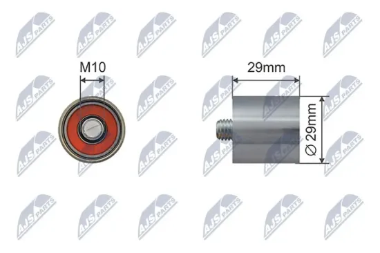 Spannrolle, Keilrippenriemen NTY RNK-AU-081 Bild Spannrolle, Keilrippenriemen NTY RNK-AU-081