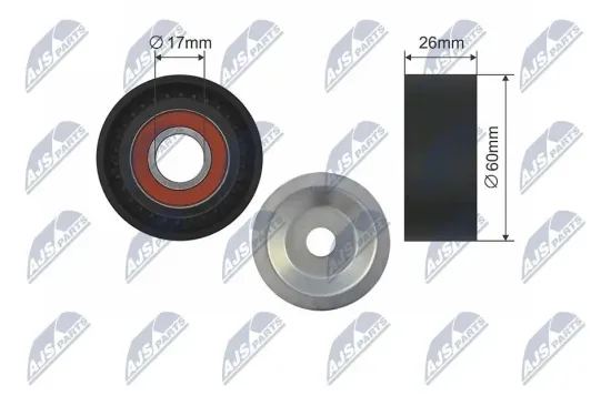 Spannrolle, Keilrippenriemen NTY RNK-BM-002A Bild Spannrolle, Keilrippenriemen NTY RNK-BM-002A