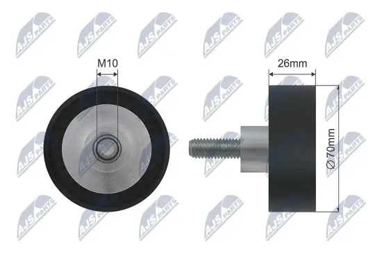 Umlenk-/Führungsrolle, Keilrippenriemen NTY RNK-BM-009 Bild Umlenk-/Führungsrolle, Keilrippenriemen NTY RNK-BM-009