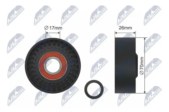 Spannrolle, Keilrippenriemen NTY RNK-BM-014 Bild Spannrolle, Keilrippenriemen NTY RNK-BM-014