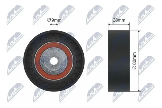 Umlenk-/Führungsrolle, Keilriemen NTY RNK-BM-019 Bild Umlenk-/Führungsrolle, Keilriemen NTY RNK-BM-019