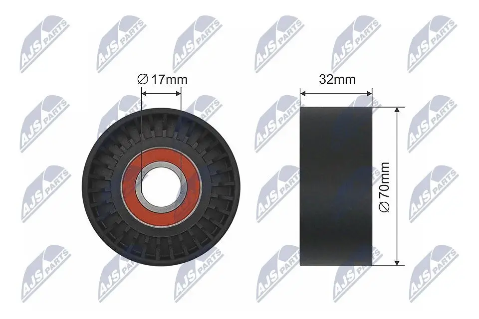 Umlenk-/Führungsrolle, Keilriemen NTY RNK-BM-020