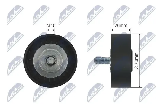 Umlenk-/Führungsrolle, Keilriemen NTY RNK-BM-036 Bild Umlenk-/Führungsrolle, Keilriemen NTY RNK-BM-036