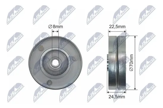 Umlenk-/Führungsrolle, Keilriemen NTY RNK-BM-039 Bild Umlenk-/Führungsrolle, Keilriemen NTY RNK-BM-039