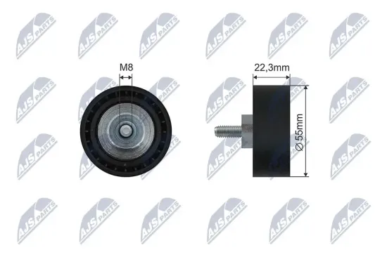 Umlenk-/Führungsrolle, Keilrippenriemen NTY RNK-BM-067 Bild Umlenk-/Führungsrolle, Keilrippenriemen NTY RNK-BM-067