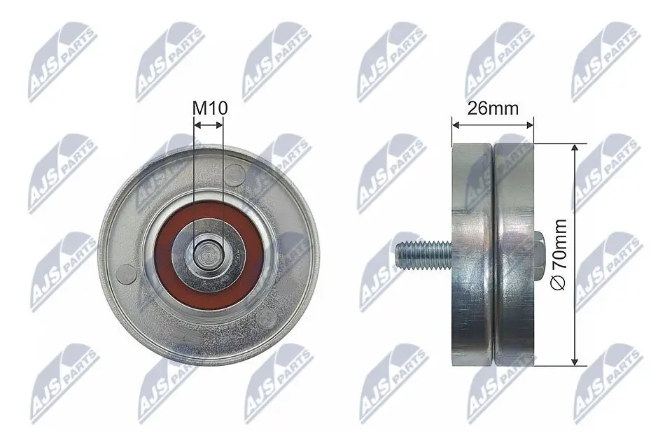 Umlenk-/Führungsrolle, Keilrippenriemen NTY RNK-CH-020