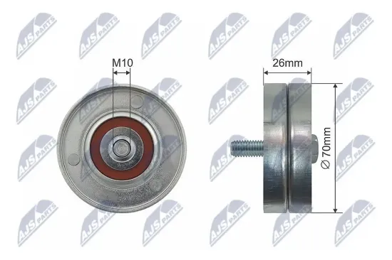 Umlenk-/Führungsrolle, Keilrippenriemen NTY RNK-CH-020 Bild Umlenk-/Führungsrolle, Keilrippenriemen NTY RNK-CH-020