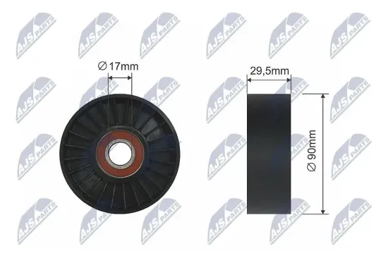 Umlenk-/Führungsrolle, Keilrippenriemen NTY RNK-CH-023 Bild Umlenk-/Führungsrolle, Keilrippenriemen NTY RNK-CH-023