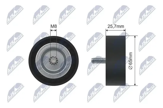 Umlenk-/Führungsrolle, Keilriemen NTY RNK-CH-032 Bild Umlenk-/Führungsrolle, Keilriemen NTY RNK-CH-032