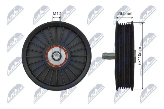 Umlenk-/Führungsrolle, Keilrippenriemen NTY RNK-CH-038 Bild Umlenk-/Führungsrolle, Keilrippenriemen NTY RNK-CH-038